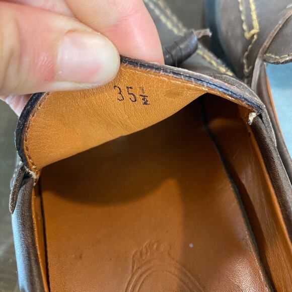 Tod's Leather Tassel Driver Loafers Women's 35.5 US 5 - Picture 8 of 10